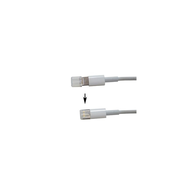 Techno Veins IPLNTCK-W0-6 Lightning Cable End Caps (Translucent) 6 Pcs/Pack