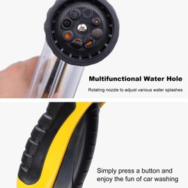 xinyee Pet Bathing Tool Set 8-in-1 Modes Sprayer with 4 Nozzles Multi-Purpose High-Pressure Cleaning Water Gun for Car/Dog Wash Watering Plants