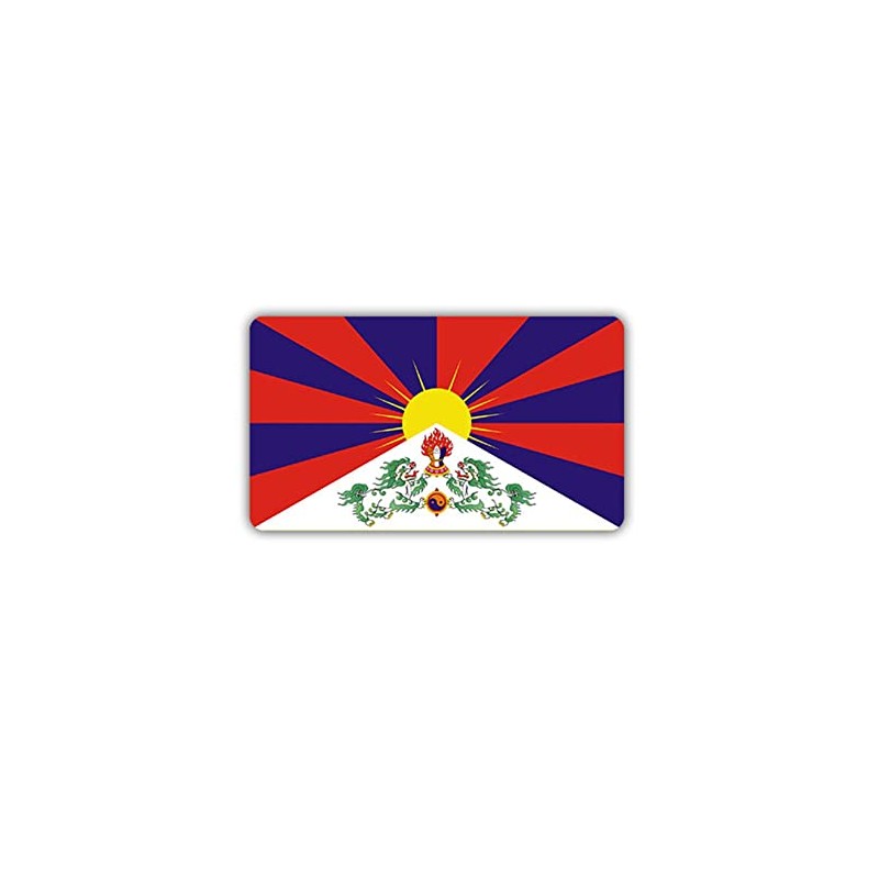 A1733 Sticker Tibet Flag Himalaya Buddhism Dalai Lama 7 x