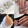 4 Boxs Nail Art Rhinestones Flatback Rhinestones Pearls Nail Charms