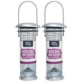 Natures Market 2 x BF018 Deluxe Nut Peanut Feeder - Steel