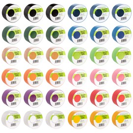 Simply Genius (36 Pack) Patterned and Colored Duct Tape Variety Pack Tape Rolls Craft Supplies for Kids Adults Patterned Duct Tape Colors