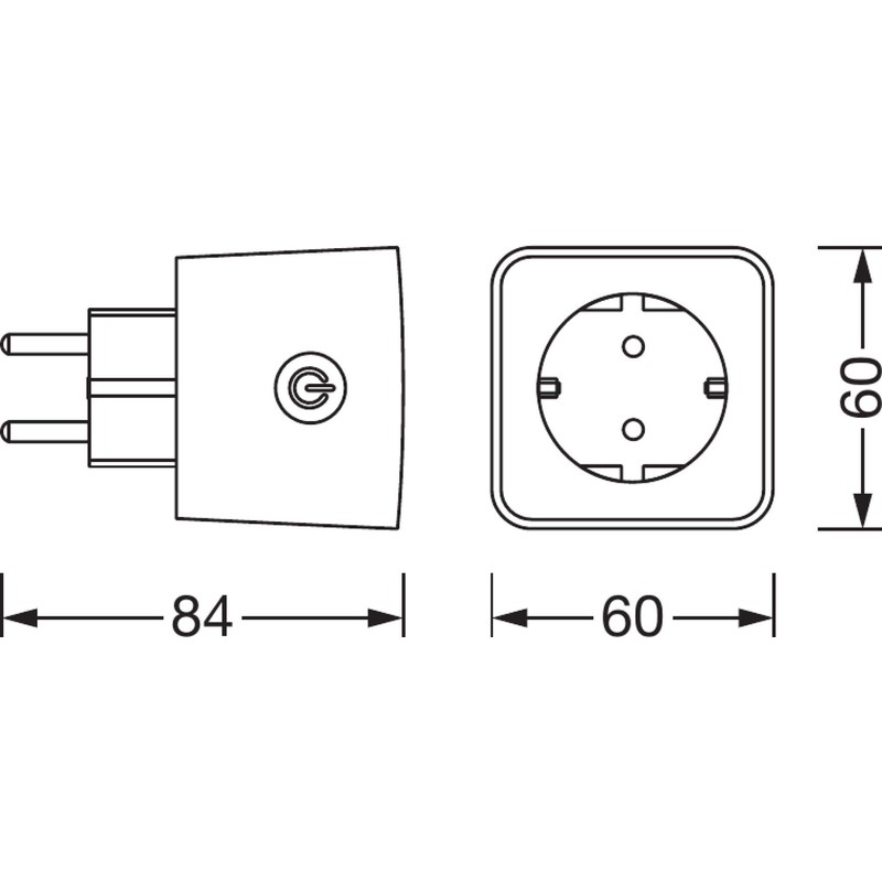 LEDVANCE Smart Socket with Bluetooth Mesh Technology and Integrated Night