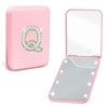 Aganmi Travel Essentials Accessories LED Mini Makeup Mirror Pearl Initial