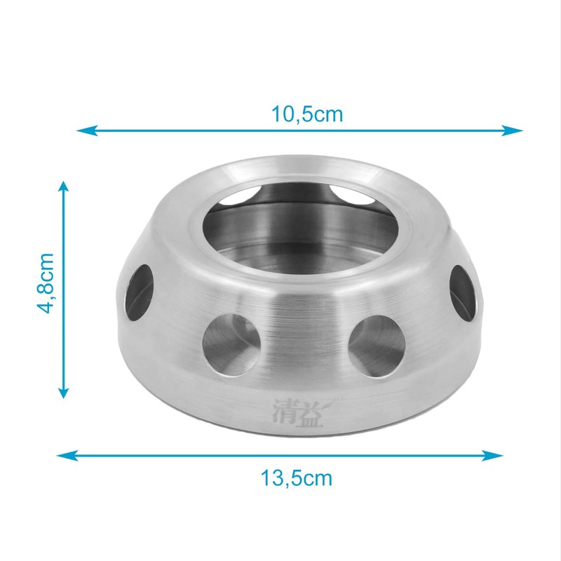 INTIRILIFE Teapot Warmer in Silver, 10 x 10 cm, Stainless