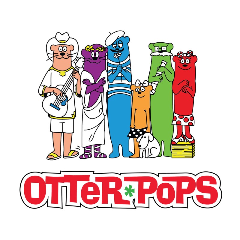 Otter Pops Freezer Bars, 100% Fruit Juice Ice Pops, Original