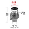 ElekTek Lamp Holder Un-Switched Bayonet Cap B22 Half Inch Entry