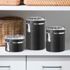 Oggi Stainless Steel Kitchen Canister 62 fl oz, Black -
