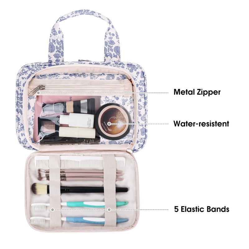 Narwey Full Size Toiletry Bag Large Makeup Bag Organizer Travel