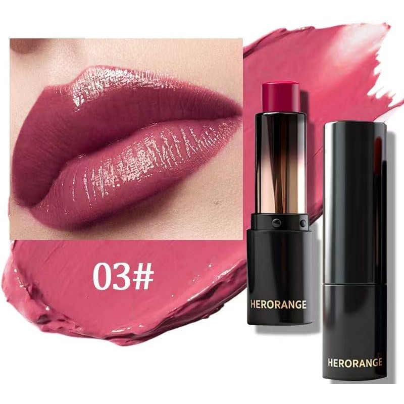 6 Piezas Lápiz Labial Hidratante con Acabado Brillante, Color Claro