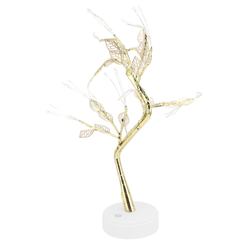 Night Light 72LEDs Artificial Leaf Bonsai LED Copper Wire Lamp