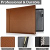 Professional 7 Ring Business Checkbook Binder, Premium PU Leather Organizer