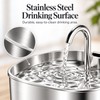 2.2L Smart Motion Sensor Cat Water Fountain – Stainless Steel