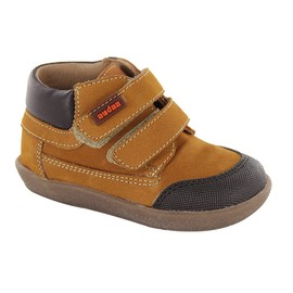 Audaz Zapatos para Bebe con Doble Ajuste de Latigo en Color Miel (Miel, 13.0 cm)