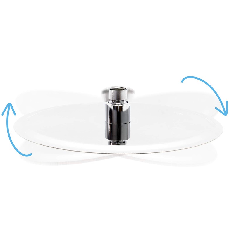 Wiltec Rain Shower Head Round 20 cm Stainless Steel