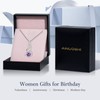 AINUOSHI Mothers Day Gifts Birthstone Necklaces for Women Sterling Silver