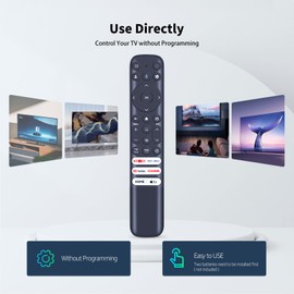 RC813 FMB1 Replacement Infrared Remote Control for TCL Google TV & Smart TVs - Compatible with 55Q750G 43Q750G QM85/QM89/QM7/Q6/Q5/S5 Series