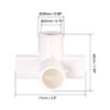 sourcing map 4 Way Elbow PVC Pipe Fitting Furniture Grade