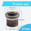 8 Pack Weld Nuts,3/8"-16 Weld-On Nut tabs,for Casters or Leveling