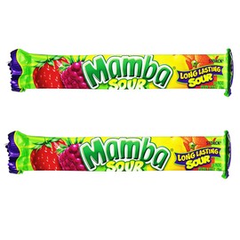Mamba Fruit Chewy Candy 2.65oz, 2 Packs (Sour Fruit Chews)