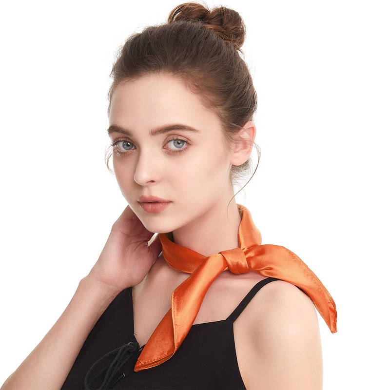 Zando Silk Head Scarf Wrap Neck Scarf Women Silk Feeling