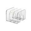 Durable Trend Catalogue Stand with 3 Compartments - Transparent