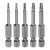 sourcing map 5pcs TA1.8-TA3.0 Triangle Screwdriver Bit 1/4" Hex Shank