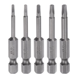 sourcing map 5pcs TA1.8-TA3.0 Triangle Screwdriver Bit 1/4" Hex Shank 2" Length Magnetic Tri-Angle Screw Driver Power Tool
