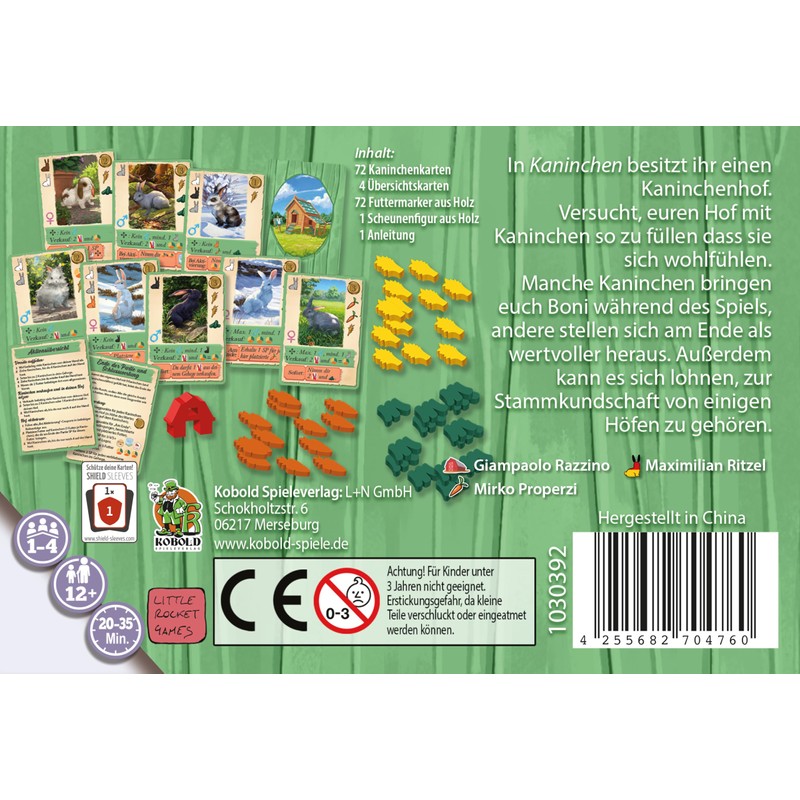 Kobold Spieleverlag Rabbit – A Smart Tile Game for on