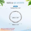 sourcing map Metal O Rings, 0.24" Thick 2.36" OD 304