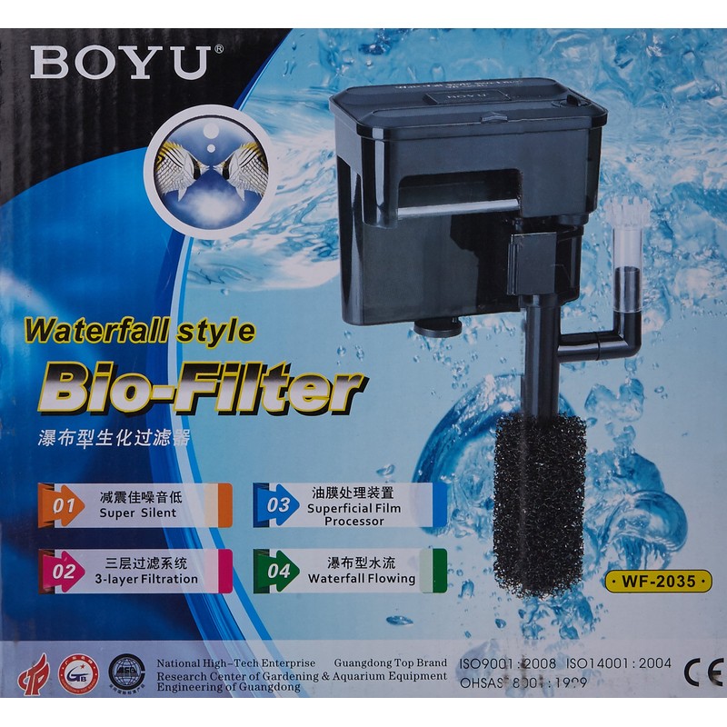 Boyu Filtro Cascada WF2035 con desnatador 300l/hr 4.6w