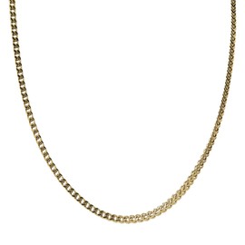 GLD Franco Chain Necklace for Men and Women - 18K 6MM Yellow Gold - 20”