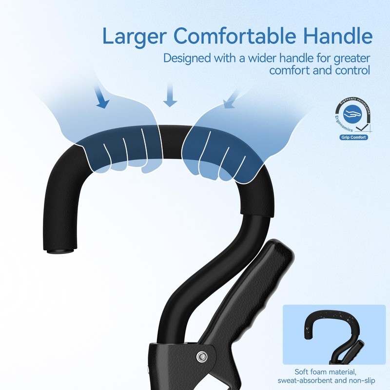 KingPavonini Canes for Women/Men with Second Handle, Foldable & Adjustable