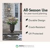 Tierra Verde Indoor & Outdoor Self-Watering Urn Planter, Cadence, 14"