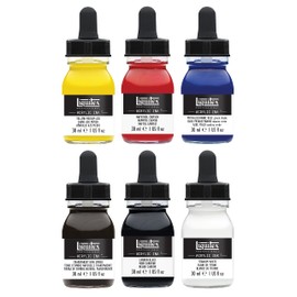 Liquitex Ink! Set Da 6 Flaconi Da 30 ml "Essenziali"