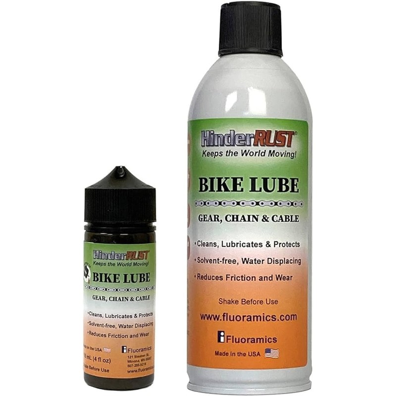 HinderRUST Bike Lube: Cleans, Lubricates, and Protects Bicycle Gears, Chains,