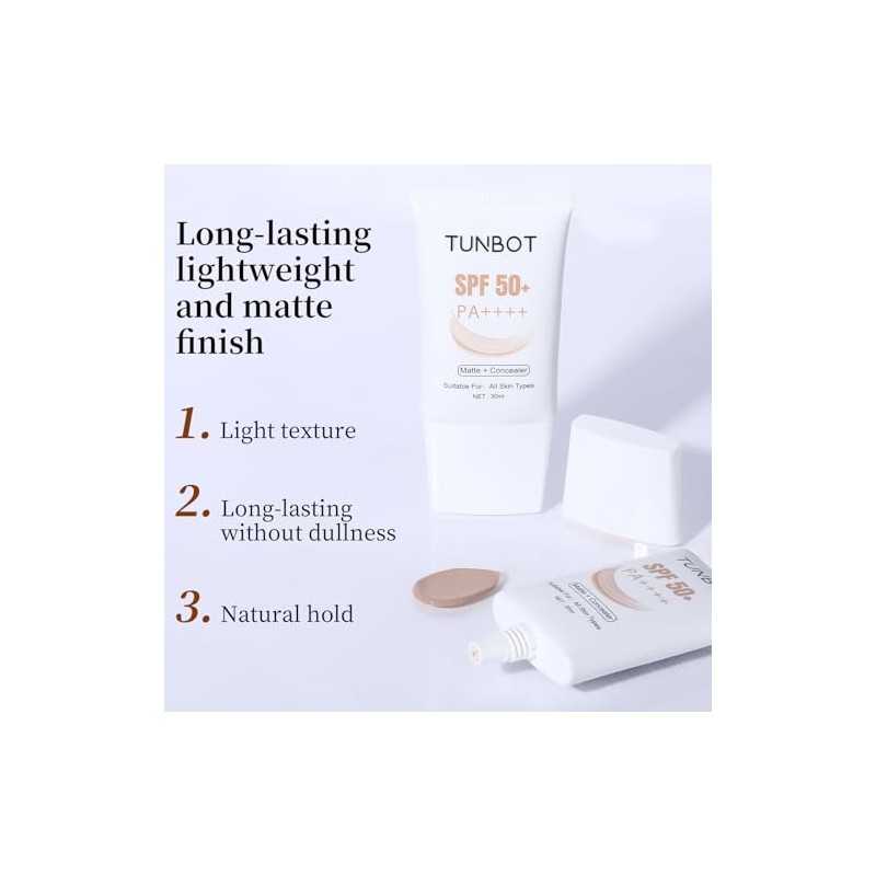 Liquid Foundation SPF 50, base corrector ligera de cobertura completa