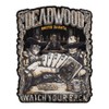 Watch Your Back Dead Mans Hand Deadwood Souvenir Patch, Small