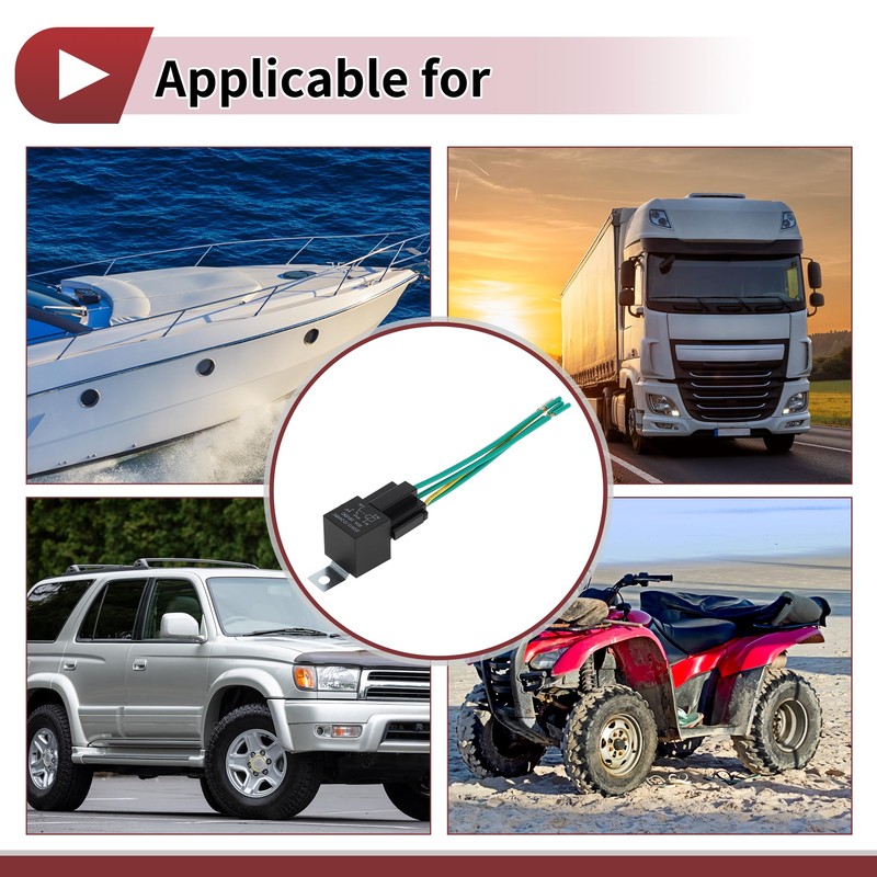 HEROFFIX 5 Pins 24V 80A 1 Pc Electrical System Fuel