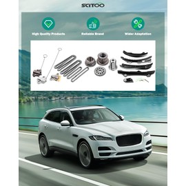 SCITOO Engine Timing Chain With Water Pump Kit Replaces for INFINITI EX35 for INFINITI FX35 for INFINITI G35 for INFINITI M35 for Nissan 350Z 2007-2012 3.5L TS20967 IF-NS302 TKNI0370