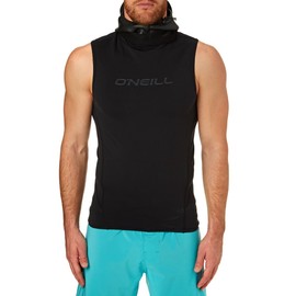 ONeill Thermo-X Hooded Thermal Vest Top Black - Easy Stretch Thermal Lining - Thermal Warm Heat Layer Layers Quick dry