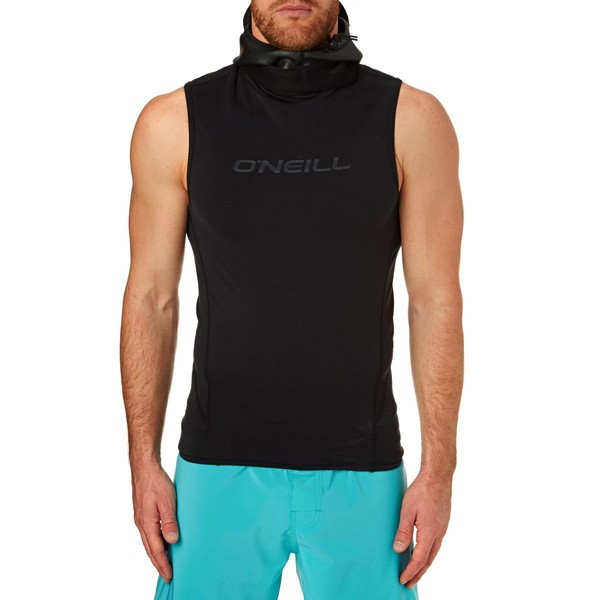ONeill Thermo-X Hooded Thermal Vest Top Black - Easy Stretch
