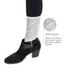 Skeleteen Silver Sequin Costume Socks - Sparkle Dance Party Silver