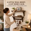 17-Inch Scalloped Rustic Wall Shelves Set of 2, Shelves for