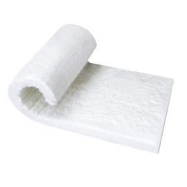 Ceramic Fiber Blanket, 12" x 24" x 2" Thick 3000F Fireproof Insulation Blanket, High-Temperature Resistance for Forges, Fireplace, Chimney, Kilns, Stoves, Pizza Ovens