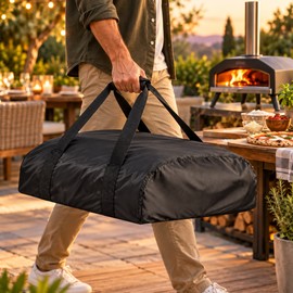 Pizza Oven Cover for Ooni Koda 12 & 16 – Waterproof 420D Oxford Fabric, Black Size S Cover for Outdoor Storage