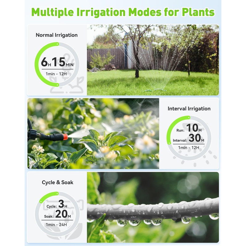 RainPoint WiFi Water Timer for Garden Hose with Brass Inlet,Yellow