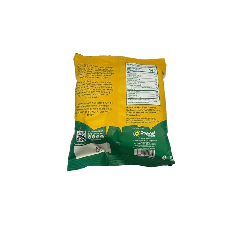 St. Mary's Banana Chips 1.06 oz (Pack of 20)