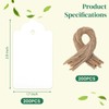 SallyFashion 200PCS Gift Tags, 2.8×1.7 Inch Hang Tags with String