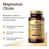 Citrato de magnesio Solgar 120 tabletas, sabor Imp Eua sin